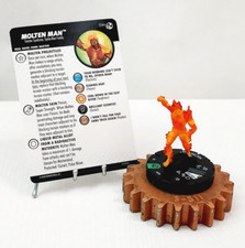 HEROCLIX Spider-Man, Venom: Absolute Carnage Uncommon 034 Molten Man w/Card