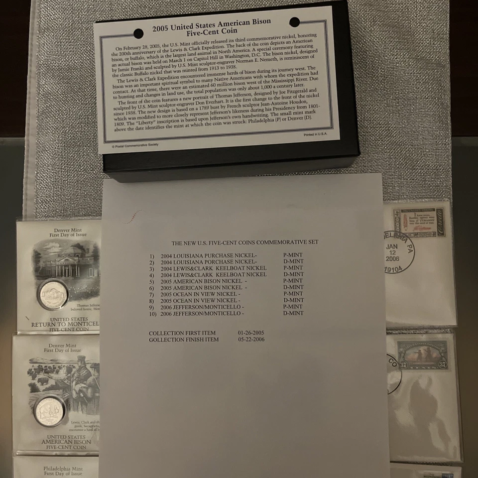 THE NEW U.S. FIVE-CENT COIN COMMEORATIVE SET-Collection 2004/2006 - Image 3 of 4