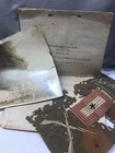 Military WW1 lot, infantry window flag, 1918 document, 90th division Camp Travis