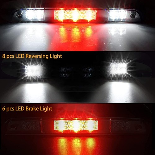 For 1992-97 F150/F250/F350/Bronco LED Third 3rd Brake Light High Mount Tail Lamp - Foto 3 di 8