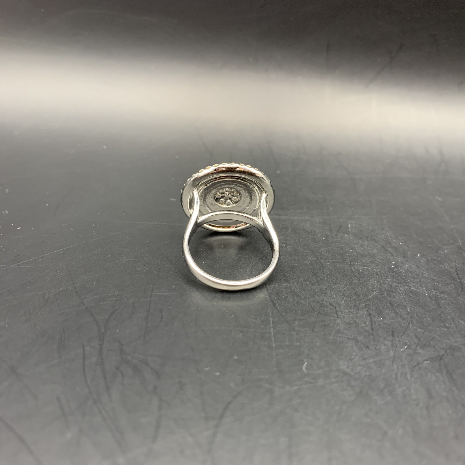 Clear Rhinestone Round Statement Ring Size 7.25 L… - image 6