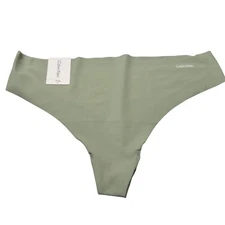 Calvin Klein Women's Size XL Panty Thong Seamless Green New With Tags