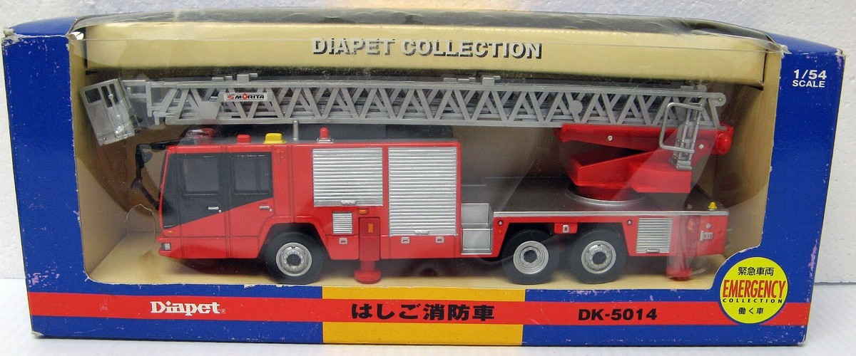 Diapet はしご消防車 DK-5014 1/54スケール ☆1/54 Diapet はしご消防車 【中古】ミニカー 1/54 はしご消防車(レッド×