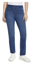 NEW Women's Nine West Blue Heidi Pull On Denim Jeans Pants Size 6