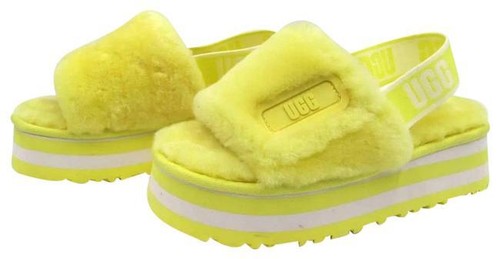UGG Disco Slide Damen Slipper gelb Style #1112258 Größe 8 NEU
