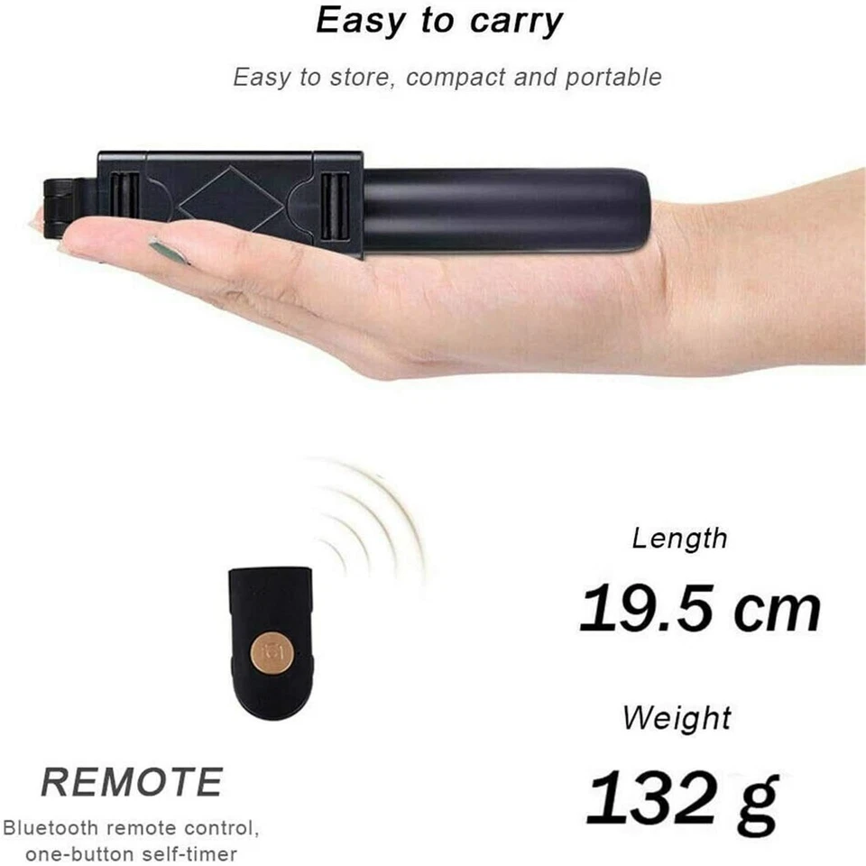 Mini trípode Palo Selfie Inalámbrico K07 3 en 1 Bluetooth extensible monopie - Imagen 3 de 4