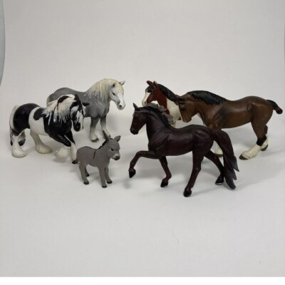 Schleich/Safari Ltd Horse Lot Of 6 Vintage Retired Model Figurines