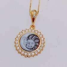 3 pz Filigrana Onda di Nuvola Totem Pendenti e Ciondoli In Acciaio Inox Rotondo Luna Ciondolo Misura Braccialetti Orecchini Gioielli Da Donna Accessori fai da te  36