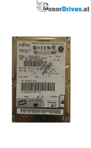 Fujitsu - MHV2100AT -100 GB - SATA - PCB CA26330-B11204BA Rev.*