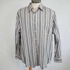 Tasso Elba Shirt Mens XL Business Casual Pocket Button Up Striped Long Sleeve