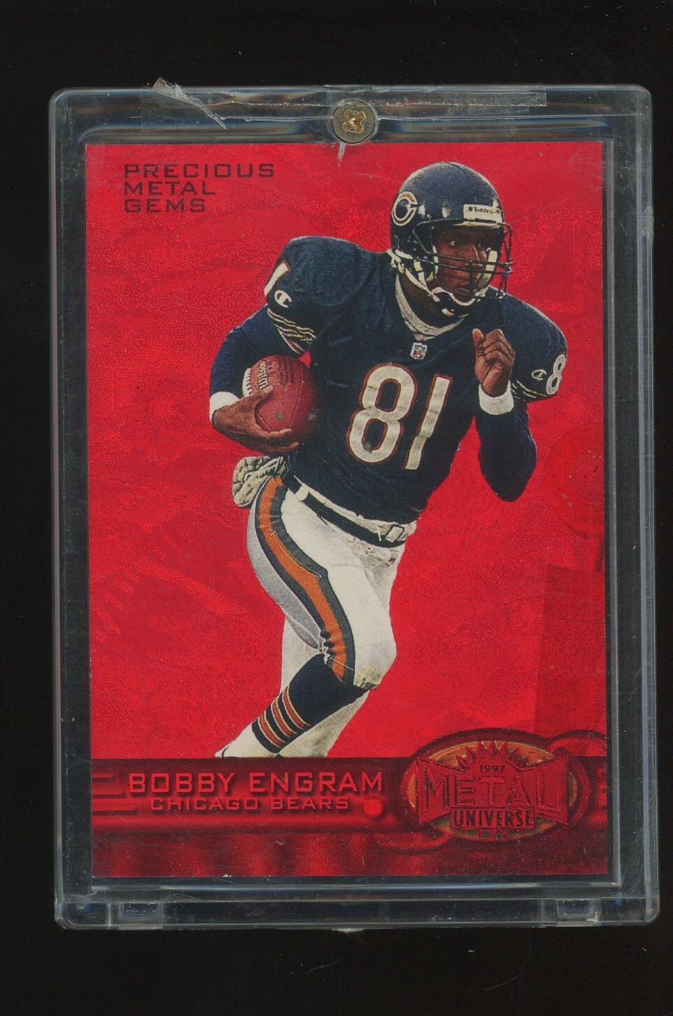 1997 Metal Universe Precious Metal Gems PMG Red #159 Bobby Engram Bears 44/150