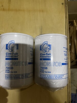 PUMP FILTER CIM-TEk 70038 400M GAS STATION NEW FUEL FILTERS Two Filters ...