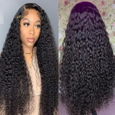Closure 13x4 13x6 Hd Deep Wave Lace Frontal Wig 360 Curly Human Hair Wigs Women