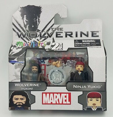 WOLVERINE (YUKON) & NINJA YUKIO THE WOLVERINE MARVEL MINIMATES TRUSE!