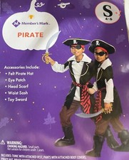 Members Mark Pirates Costume Size Smaill 4-6
