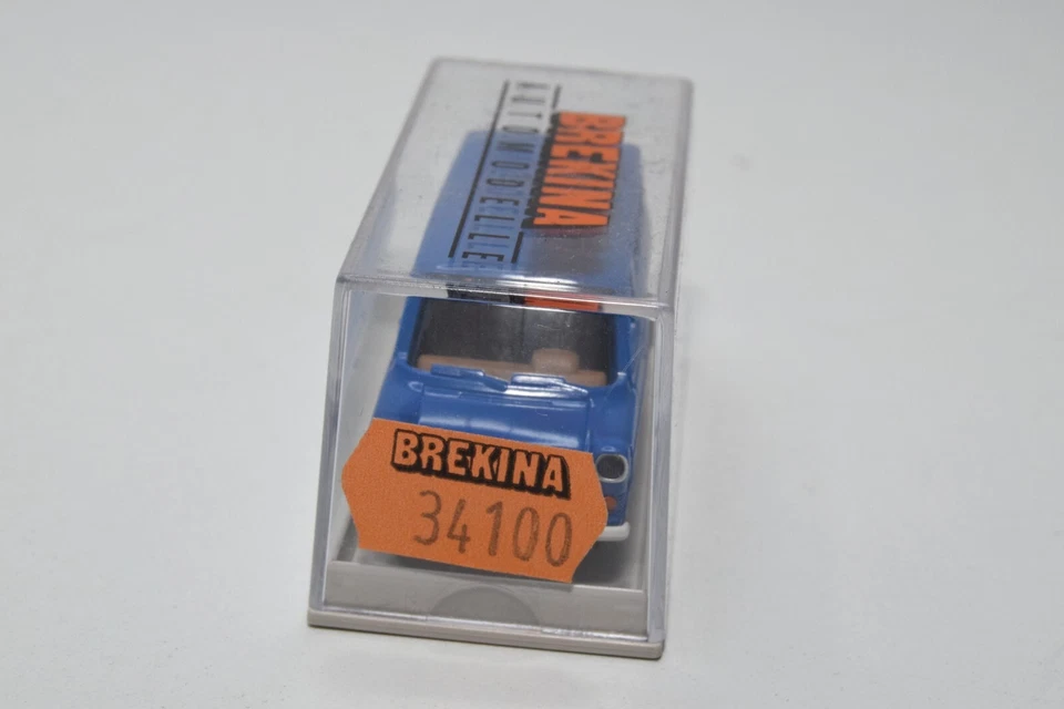 B8 1:87 BREKINA 34100 FORD TRANSIT PERSONE FINESTRINO DI BLUE MIB - Immagine 2 di 4