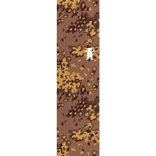 Grizzly Grip Tape Camo Bear Cutout Brown/Mustard Griptape - 9" x 33"