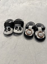 Infant moccasins lot 2 pair Size 2  3 Brand New