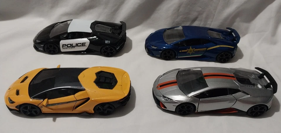 JADA Lamborghini Huracan POLICE 1:32 SCALE LOT OF 4 - Image 2 of 4