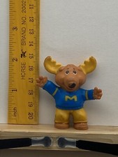 Vintage 1984 Tomy Get Along Gang Montgomery Moose PVC Figure Cake Topper b3