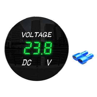 DC 12V 24V Voltmeter LED Digital Panel-Meter KFZ Auto Motorrad Spannungsanzeige