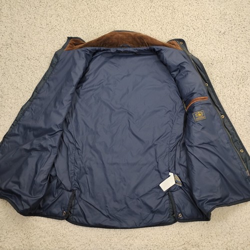 Polo Ralph Lauren Jacket Mens Large Blue Vest Quilted Snap Full Zip Corduroy A2 - Picture 8 of 18