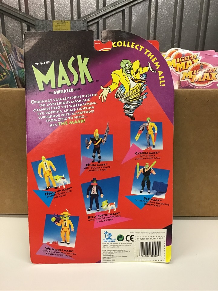 The Mask Animated Series Figure Sgt. Mask Toy Island Sealed
