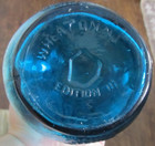 Vintage Wheaton NJ Ball And Claw Bitters Aqua Blue Glass Bottle Bird Talon — photo 6