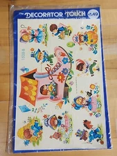 The Decoator Touch 1976 Meyercord Craft Decals Nursery Rhymes New