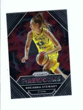 2021 Prizm  WNBA Breanna Stewart Fireworks #16 Storm  PWE