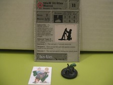  Axis  Allies Miniatures EASTERN FRONT SGrW 34 81mm Mortar with card 46/60 