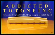 Takamine G Series Integrated Saddle / LOW or HIGH Profile  /  OEM part  /  TUSQ