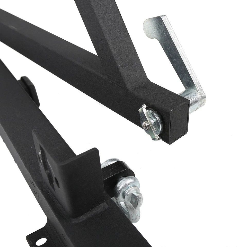 Parachoques trasero negro para Jeep Wrangler TJ YJ 1987-2006 con portador de neumáticos y anillo en D Foto 4 de 4