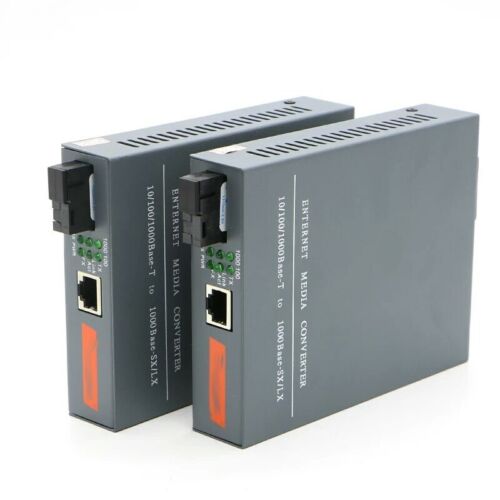 1 Paio HTB-GS-03 A/B Gigabit Fibra Ottica Media Convertitore 1000Mbps Modalità Singola - Foto 1 di 6