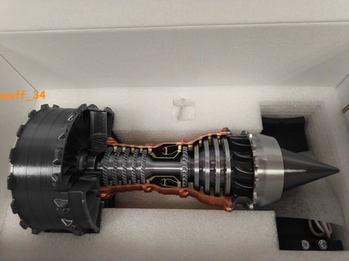 A380 Trent900 Aircraft Engine Turbofan Blade Engine Adjustable Speed Toy Model - Picture 10 of 10