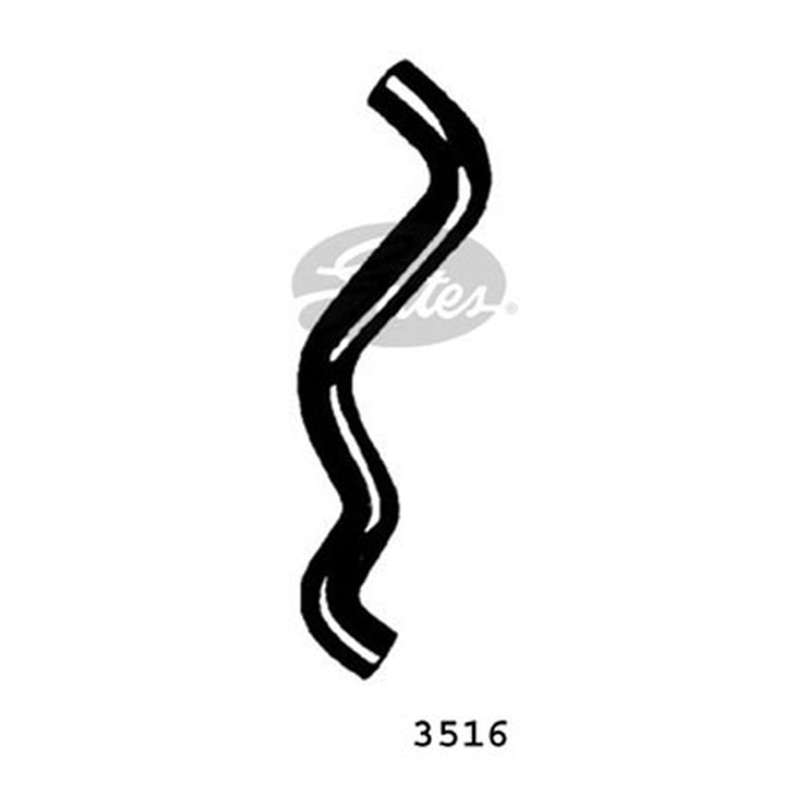 Genuine Gates Lower Radiator Hose - 3516