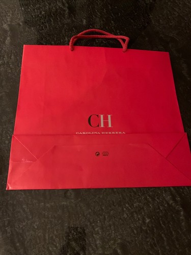 CAROLINA HERRERA CH Gift Paper Bag Medium Used !!! - Foto 3 di 3