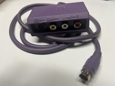 ATI All In Wonder Radeon 4 Head Input Cable S-Video Comp Sound Purple