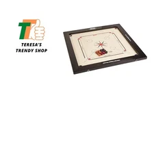 Carrom Board with Coins and Striker, 8mm