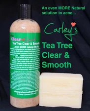 Natural Acne Solution Clear & Smooth TEA TREE      NO Benzoyl Peroxide