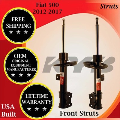 KYB Genuine OEM Front Struts For 2012-2017 Fiat 500 1.4L Lifetime Warranty