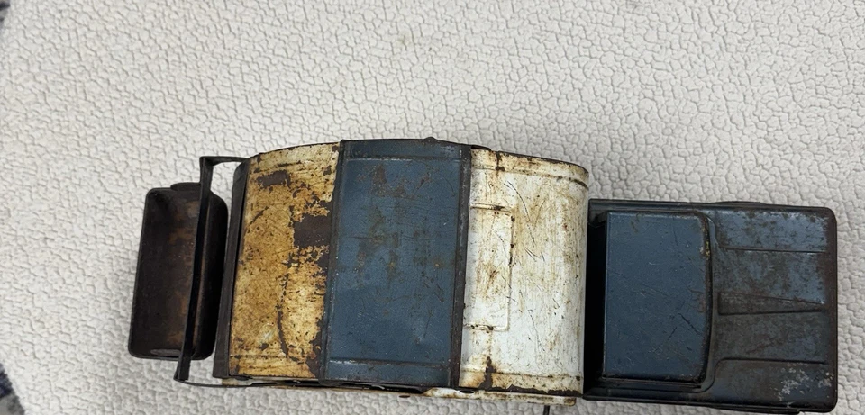 Vintage Structo 1960's Sanitation Garbage Truck Pressed Steel Diecast 20" Long - Image 4 of 4