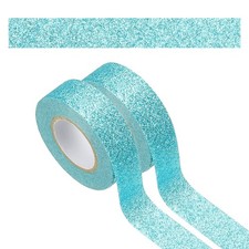 2 Roll Glitter Paper Washi Tape, Washi Decorative Tape for Crafts, Blue