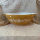 Vintage PYREX Cinderella Nesting Mixing Bowl Butterfly Gold Large 4 Quart #444