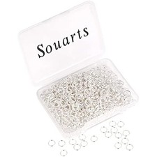 Silver Color Closed Jump Rings for Necklace Bracelet Jewelry Making 6m