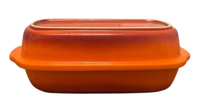 Hells Kitchen Artisan Bread Baker Gordon Ramsey 2.3 Quart Red Orange Stoneware