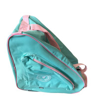 Hexiful Skate Bag Green/Pink Carrying Ice Skates Online Skates Roller Skates ice