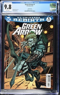 GREEN ARROW #1 CGC 9.8 NM/MT 2016 DC COMICS REBIRTH NEAL ADAMS VARIANT COVER