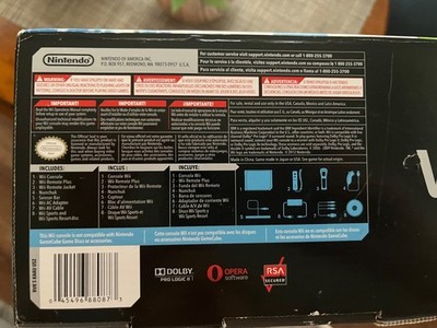 Nintendo RVLSKRP2 Wii Console with Wii Sports Resort for sale