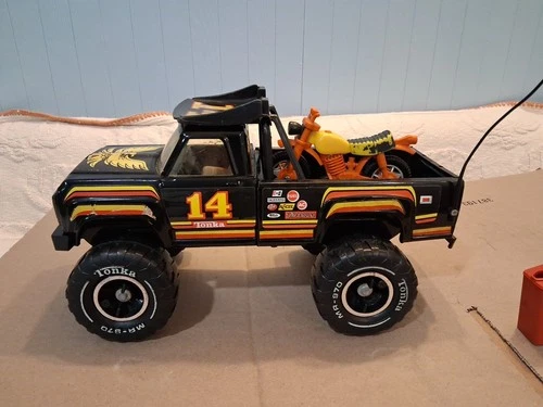 Rare 1980  Tonka Off-Road Racer w/ Spoiler # 2964  Steel Truck & Motorcycle